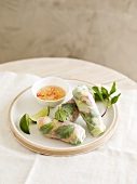 Spring rolls with nuoc-mâm sauce