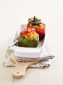 Peppers stuffed with rice