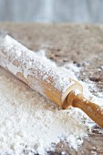 Rolling pin and flour