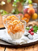 Melon granita with fromage blanc