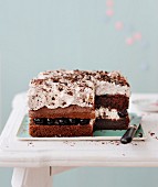 Black Forest-style chiffon cake