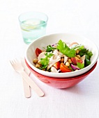 Chickpea,tomato and tuna salad
