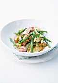 Potato, green bean and bacon salad