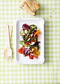 Grilled summer vegetable salad
