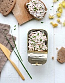Sardine and chive paté