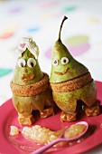 Mr and Mrs pear, caramel and shortbread Normandy