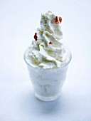 Whipped cream with smoked bacon