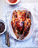 Caramelized capon with honey