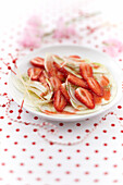 Strawberry and fennel carpaccio