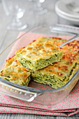 Ravioli gratin with courgettes (vegetarian)