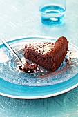 Slice of express chocolate cake