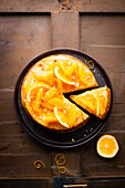 Baked orange pudding