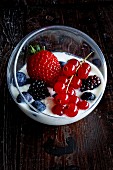 Yoghurt with summer fruit