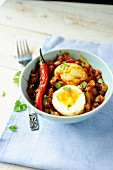 Eggs in tomato curry sauce