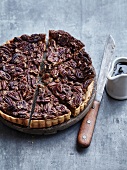 Pecan and maple syrup pie
