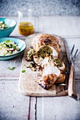 Stuffed turkey with ricotta and herbs