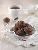 Cocoa and honey Madeleines