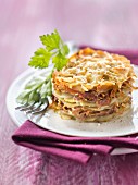 Kleines Kartoffelgratin mit Entenconfit