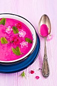 Cold beetroot soup from Lithuania