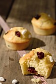 Cranberry cakes with sugar