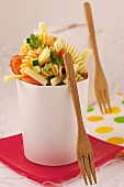 Pasta Salad with County and Vegetables