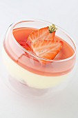 Strawberry blancmange