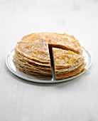 Pancake and orange marmelade layer cake