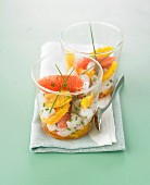 Cod tartare with citrus fruit and chives