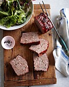 Meatloaf and green salad