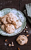 Ground almond and crushed hazelnut biscuits