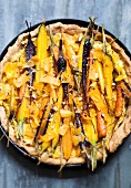 Root vegetable savoury pie