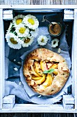 Galette with peaches