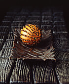 Orange studded with cloves