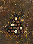 Chocolate bite Christmas tree