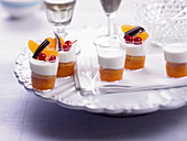 Panna cotta and apricot Verrines