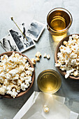 Popcorn with drink