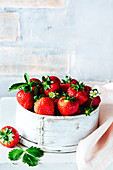Still life of strawberries