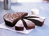 Moist dark chocolate cake