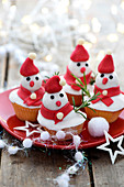 Cupcake-Schneemänner