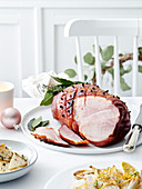 Gammon pricked with cloves