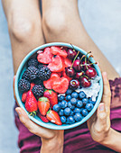 Summer berry fruit bowl