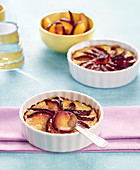 Red Plum Batter Pudding