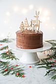 Christmas Chocolate Layer Cake