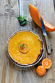 Pumpkin and orange tart
