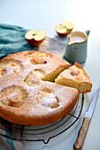 Juicy apple and ginger cake