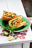 Vietnamese Bahn-mi sandwich