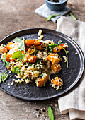 Risotto with butternut squash and kale