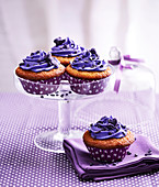 Cupcakes mit Veilchen