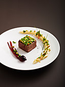 Beef filet with herbs and hazelnuts by Chef Chambru