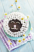 Easter Lamb-Faced Cake